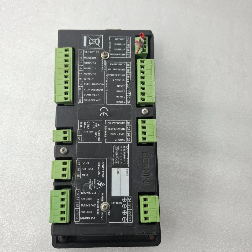 Used Bernini BE42 Genset Controller-Generator Control Panel Be42